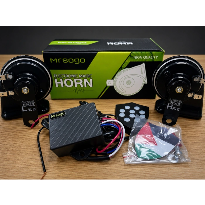 Mrsogo Elektronik Korna Seti 12V Çift Korna + Kontrol Modülü