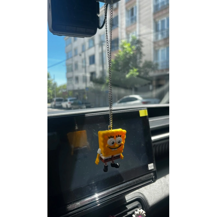 SÜNGERBOB DİKİZ AYNA SÜSÜ 3D