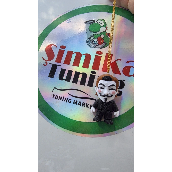 V for Vendetta araba ayna süsü