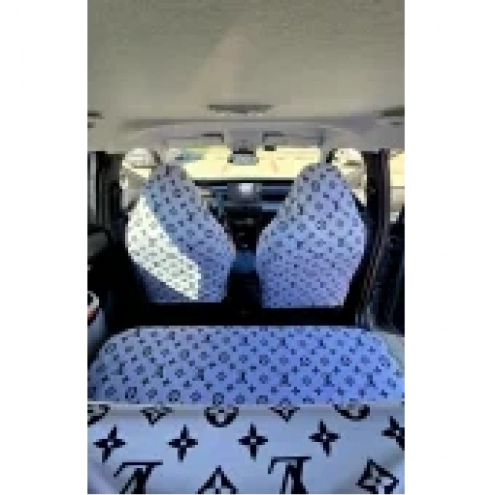 XL BEYAZ DESEN OTOMOBİL 3D BASKILI SERVİS KILIFI ÖN VE ARKA 4PARÇA TAKIM 1.KALİTE LİKRALİ PENYE YIKANABİLİR