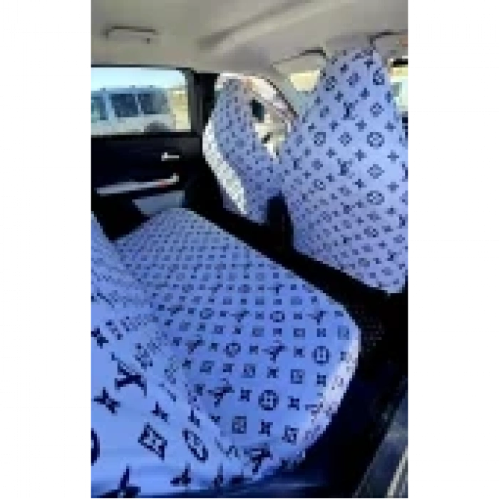 XL BEYAZ DESEN OTOMOBİL 3D BASKILI SERVİS KILIFI ÖN VE ARKA 4PARÇA TAKIM 1.KALİTE LİKRALİ PENYE YIKANABİLİR