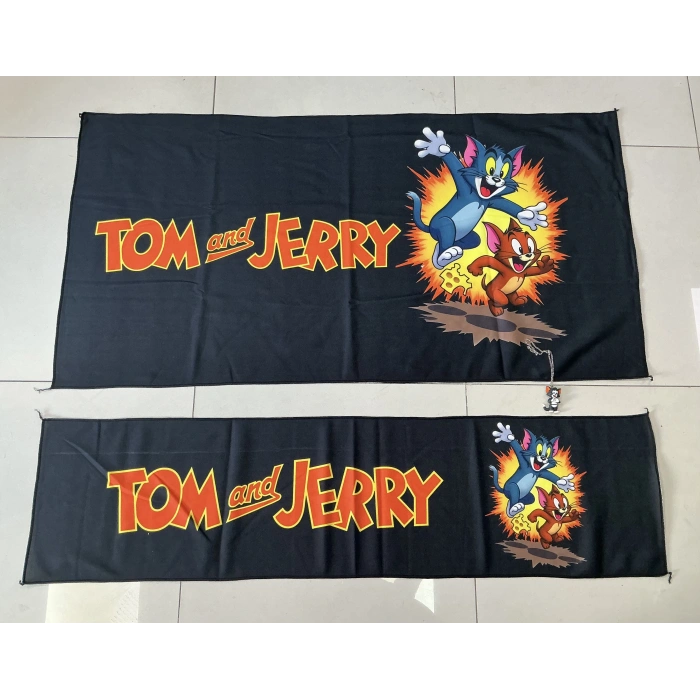TOM JERY SIRT HAVLUSU SETİ ÖN VE ARKA (DİKİZ AYNA SÜSÜ HEDİYE)