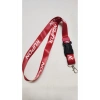 Kupon Kırmızı Boyun Askı İp, Kumaş Kancalı Ayna İpi Anahtarlık