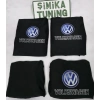 VOLKSWAGEN SİYAH OTO ÖN ARKA SERVİS KILIF 4 PARÇA (ARKA 2PARCA LOGOLU)LİKRALI ESNEK TÜM ARAÇ MODELLERİNE UYUMLU