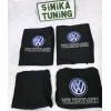 VOLKSWAGEN SİYAH OTO ÖN ARKA SERVİS KILIF 4 PARÇA (ARKA 2PARCA LOGOLU)LİKRALI ESNEK TÜM ARAÇ MODELLERİNE UYUMLU