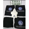 VOLKSWAGEN SİYAH OTO ÖN ARKA SERVİS KILIF 4 PARÇA (ARKA 2PARCA LOGOLU)POLAR VİTES KILIF HEDİYELİ