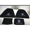 VOLKSWAGEN SİYAH OTO ÖN ARKA SERVİS KILIF 4 PARÇA (ARKA 2PARCA LOGOLU)POLAR VİTES KILIF HEDİYELİ