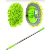 Çok Fonksiyonlu 2 In 1 Mikrofiber Araç Yıkama Fırçası Teleskopik uzun saplı Mop