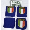 İTALİA SİYAH OTOMOBİL SERVİS KILIFI ÖN VE ARKA 4PARÇA TAKIM (ARKA LOGOLU) ESNEK LİKRALI YIKANABİLİR HER ARACA UYUMLU