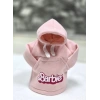 BARBİ PEMBE POLAR VİTES TOPUZU KILIFI HOODİE VİTES SWEAT VİTES TOPUZU KIYAFETİ