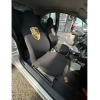 PORSHE SİYAH OTO SERVİS KILIFI ÖN VE ARKA 4PARÇA TAKIM (ARKA LOGOLU) ESNEK 1.KALİTE YIKANABİLİR PENYE HER ARACA UYGUN