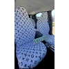 LV XL BEYAZ DESEN OTOMOBİL 3D BASKILI SERVİS KILIFI ÖN VE ARKA 4PARÇA TAKIM 1.KALİTE LİKRALİ PENYE YIKANABİLİR