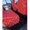 LV DESEN XL KIRMIZI 3D BASKI OTOMOBİL SERVİS KILIFI ÖN VE ARKA 4PARÇA TAKIM 1.KALİTE LİKRALİ PENYE YIKANABİLİR HER ARACA UYUMLU