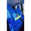 LV DESEN XL MAVİ 3D BASKI OTOMOBİL SERVİS KILIFI ÖN VE ARKA 4PARÇA TAKIM 1.KALİTE LİKRALİ PENYE YIKANABİLİR HER ARACA UYUMLU
