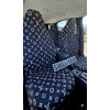 LV SİYAH BEYAZ DESENLİ OTOMOBİL SERVİS KILIFI ÖN VE ARKA 4PARÇA TAKIM 1.KALİTE LİKRALİ YIKANABİLİR