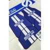 SPARCO MAVİ KAYMAZ TABAN DEKORATİF OTO HALI PASPAS VE TORPİDO HAVLUSU GÖĞÜS HALISI ÜNİVERSAL(ANAHTARLIK HEDİYELİ)