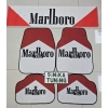 MARLBORO DEKOR KAYMAZ TABAN DEKORATİF OTO HALI PASPAS VE TORPİDO HAVLUSU GÖĞÜS HALISI (ANAHTARLIK HEDİYELİ)