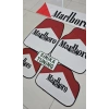 MARLBORO DEKOR KAYMAZ TABAN DEKORATİF OTO HALI PASPAS VE TORPİDO HAVLUSU GÖĞÜS HALISI (ANAHTARLIK HEDİYELİ)