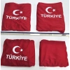 AYYILDIZ KIRMIZI AYYILDIZ SERVİS KILIFI ÖN VE ARKA 4PARÇA TAKIM 1.KALİTE LİKRALİ PENYE YIKANABİLİR