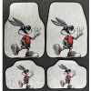BUGS BUNNY DESENLİ KAYMAZ TABAN DEKORATİF OTO HALI PASPAS ÜNİVERSAL YIKANABİLİR HER ARACA UYUMLU (KANCALI KUMAŞ ANAHTARLIK HEDİYELİ)