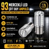 93 Mercekli Beyaz LED Stop ve Sinyal Ampulü 12V 2 adet