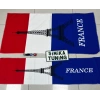 FRANSA TORPİDO VE SIRT HAVLUSU SETİ 2 ADET (TORPİDO 35X135 , SIRT 70 X 135) (ANAHTARLIK HEDİYE)