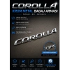 Toyota Corolla Krom Metal Bagaj Arması – Parlak 3D Logo