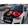ATATÜRK Bayrak kaliteli Digital Baski kaput bayrak 180x135 cm