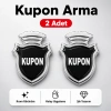 Kupon Chia Arma Krom Oto Amblem – 5 × 3,5 cm