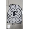 LV BEYAZ DESEN KAYMAZ TABAN DEKORATİF OTO HALI PASPAS ÜNİVERSAL YIKANABİLİR HER ARACA UYUMLU