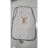LV TURUNCU BEYAZ DESEN KAYMAZ TABAN DEKORATİF OTO HALI PASPAS ÜNİVERSAL YIKANABİLİR HER ARACA UYUMLU