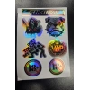 +18 HOLOGRAM 10X15 CM KALİTELİ BASKI STICKER 10 adet ETIKET