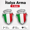 ITALIA Chia Arma Krom Oto Amblem – 5 × 3,5 cm