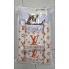 LV TURUNCU YAZILI SÜPER SET DÖRTLÜ SERVİS KILIFI + İKİLİ YASTIK VE KEMER KILIFI +VİTES POLARI