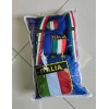 İTALYA MAVİ SÜPER SET DÖRTLÜ SERVİS KILIFI + İKİLİ YASTIK VE KEMER KILIFI +VİTES POLARI