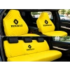 Renault Sarı Oto Servis Kılıfı 1.kalite Penye kumaş Ön Arka takım 4 parça (Arka logolu) yikanabilir esnek likrali