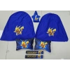 MAVİ PİKACHU SÜPER SET DÖRTLÜ SERVİS KILIFI + İKİLİ YASTIK VE KEMER KILIFI +VİTES POLARI