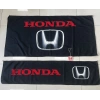 SİYAH HONDA SIRT HAVLUSU SETİ ÖN VE ARKA (DİKİZ AYNA SÜSÜ HEDİYE)