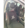 HONDA SİYAH SÜPER SET DÖRTLÜ SERVİS KILIFI + İKİLİ YASTIK VE KEMER KILIFI