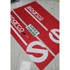 SPARCO KIRMIZI DEKOR OTO TORPİDO HAVLUSU VE ARKA SIRT HAVLUSU (ANAHTARLIK HEDİYELİ)