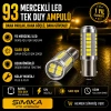 93 Mercekli LED Turuncu Sinyal Ampulü Tek Duy 12V 2 adet