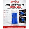 Vites ve Sinyal Filesi mavi 10 adet