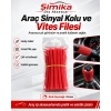 Vites ve Sinyal Filesi Kirmizi 10 adet