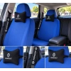 RENAULT SIYAH İKİLİ YASTIK VE KEMER KILIFI SETİ