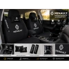 RENAULT SÜPER SET DÖRTLÜ SERVİS KILIFI + İKİLİ YASTIK VE KEMER KILIFI +VİTES POLARI