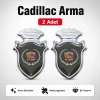 Cadillac Chia Arma Krom Oto Amblem – 5 × 3,5 cm