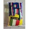 SARI İTALYA SÜPER SET DÖRTLÜ SERVİS KILIFI + İKİLİ YASTIK VE KEMER KILIFI +VİTES POLARI