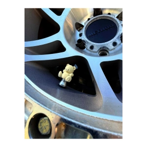 Ayıcık 4lü Sibop kapağı (beyaz renk) 3d