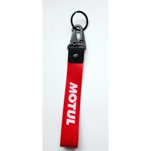 Motul kırmızı bez kumaş anahtarlık 19 cm Kaliteli baskı