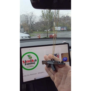 Ak Dikiz Aynası Süsü Zincirli